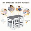 Costzon Kids Table and Chair Set, Wood Activity Table with