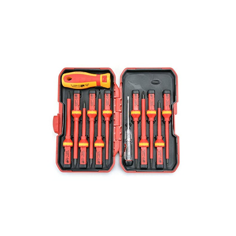 13-Piece VDE Insulated Screwdriver Set Electrician Repair Tool Set
