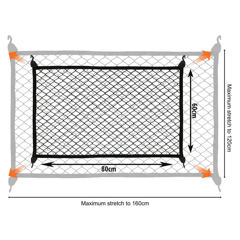 HOVIN Boot Net Luggage Net Car Net 80 x 60