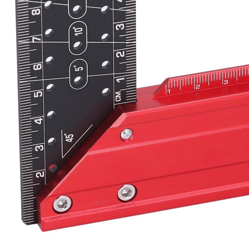 12 Inch Combination Framing Square Carpenter Square, 5°-90° Woodworking T