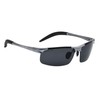 ROYAL SON Black Wrap Around Polarized UV Protection Mens Sports