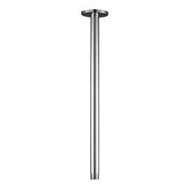 OFFO Shower Arm with Flange, 16 in Ceiling Mount Replacement Rain Shower Head Straight Arm Ceiling-Mounted For Fixed Shower Head & High Pressure Rain, Chrome