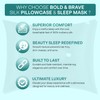 Bold & Brave Set of 100% Pure Mulberry Silk Pillow