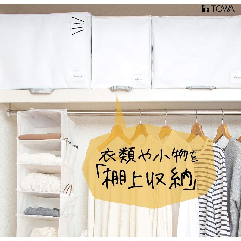 Towa Sangyo 85693 Storage Box, MSC Multi-Storage on Shelves, Closet,