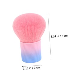 Minkissy 2pcs Cosmetic Brush Powder Makeup Brush Natural Look Ideal for Beginners Professionals