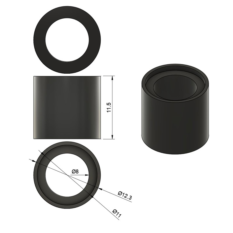 Replacement part suitable for many Velux roof windows, pack of