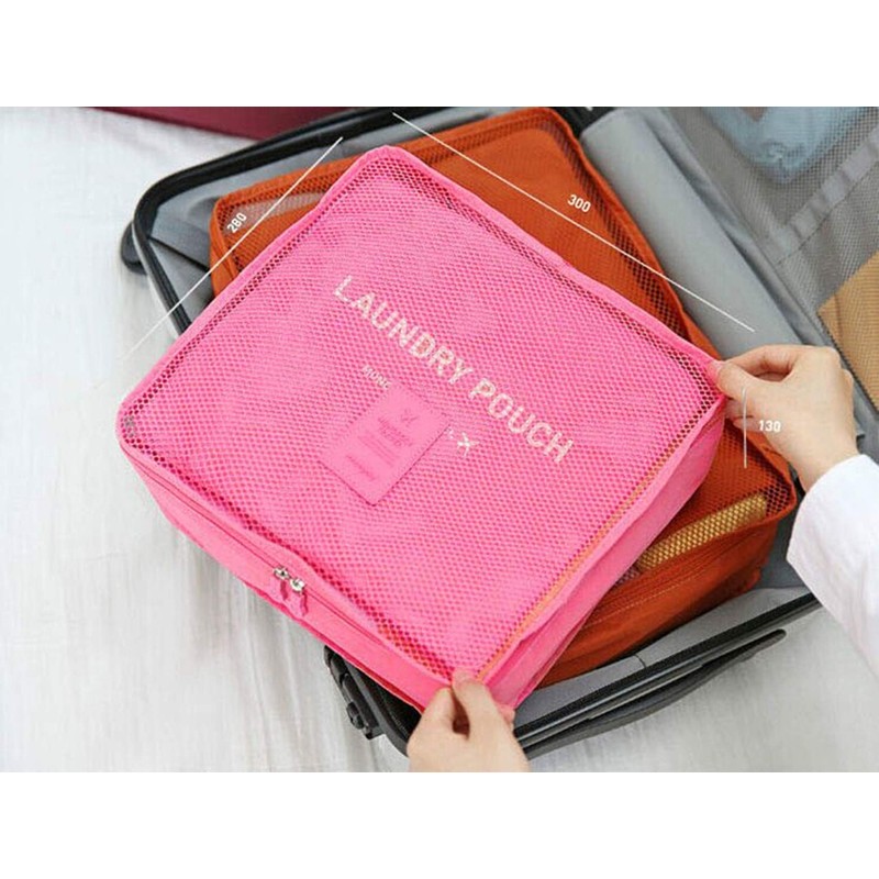 Travel Organizer,Mossio Multifunctional Compact Clothing Packing Cube Wine Red