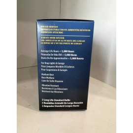 EiKO *NEW* EiKO 75 Watt 130 V Rough Service Bulbs - Includes 2 Bulbs. 75A/RS (C14B)