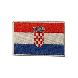 Croatia Country Flag Logo Patch Embroidered Applique Croatia Country Flag Patch Iron On Patch Sew On Patch Emblem