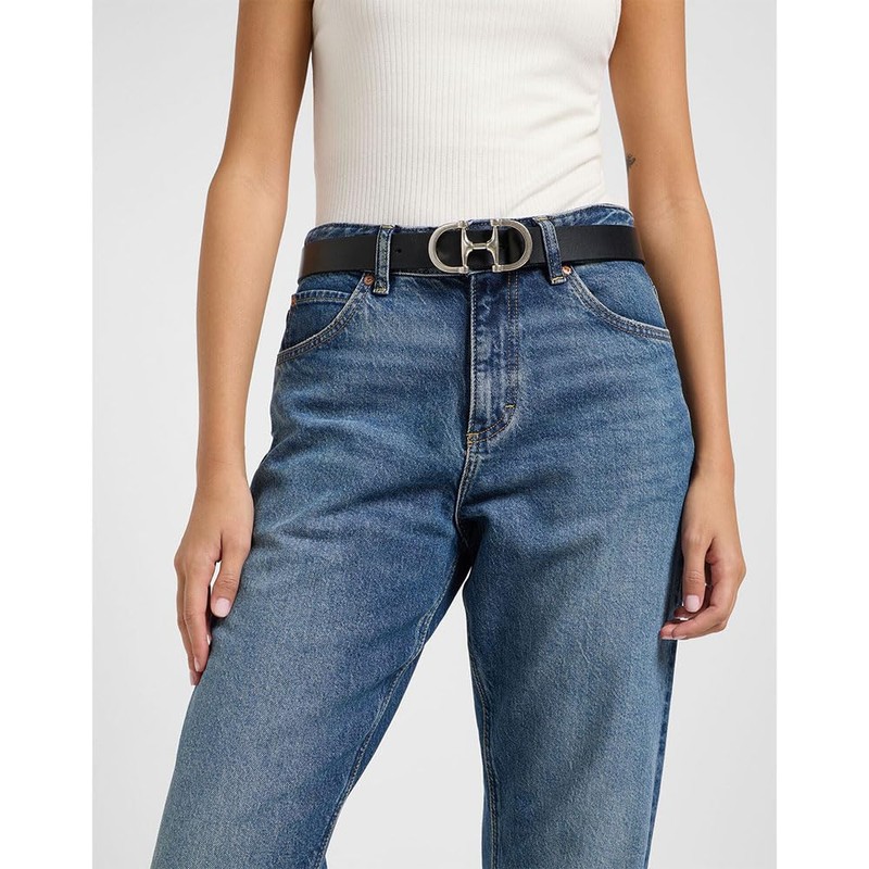 Lee Women's Double Clasp Belt, black