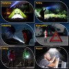 10-in-1 Car Safety Hammer Flashlight – 6000LM Rechargeable Emergency Tool