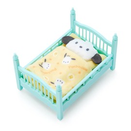 Sanrio 410730 Pochacco Miniature Bed, Pochacco, Miniature Collection, Character, 3.7 x 2.4 x 2.4 inches (9.5 x 6 x 6 cm)