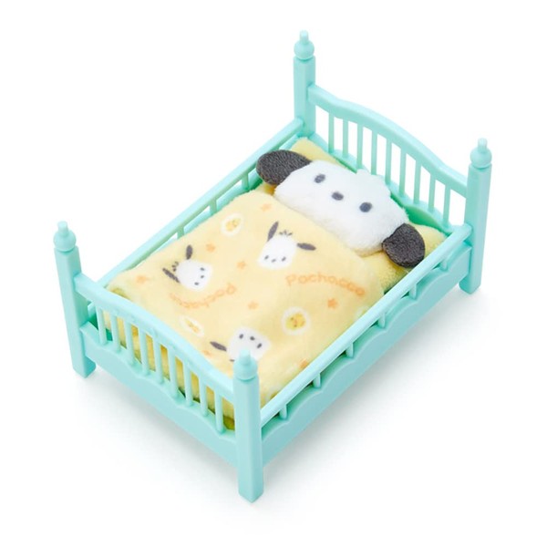 Sanrio 410730 Pochacco Miniature Bed, Pochacco, Miniature Collection, Character, 3.7