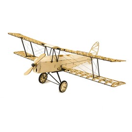 3D Puzzles for Adults, DIY Tiger Moth Bi-Plane Wood Models, Laser Cut Balsa Wood Aeroplane Kits for Building, Perfect Wooden Craft Construction Kit, Aeroplane Model Kit for Home Decor Collection