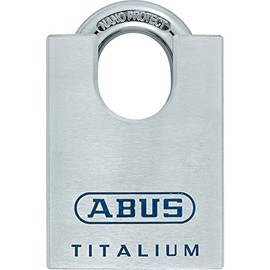 ABUS Mechanical 96CSTI/60 B/EFSPP Titanium Padlock, Closed, Shackle, Blister, 60 mm