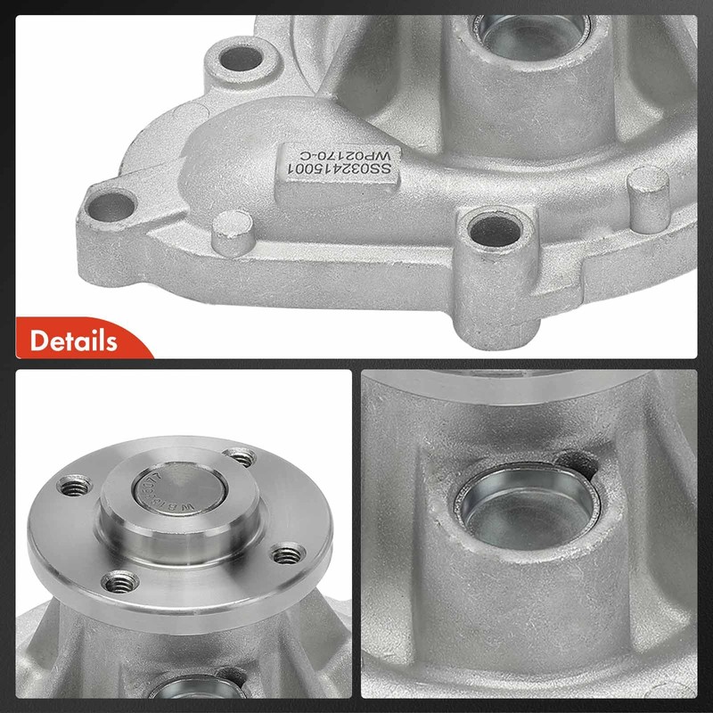 A-Premium Engine Water Pump W/Gasket Compatible with Volvo XC90 2005-2011,