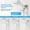 Hibbent All Metal CUPC Certified 10'' Rain Shower Head, Dual