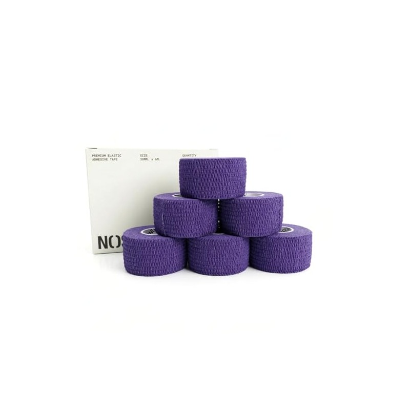 6-PACK Crossfit Premium Tape Elastic Adhesiv Stretchy - 1,49'' x