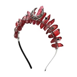 Poememgi Tiara Headbands for Women Girls (red1)