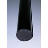 1" Diameter x 12" Long Black Opaque Extruded Acrylic Plexiglass
