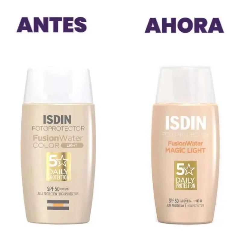 Fotoprotector magic Light Fusion Water Spf50+ 50ml Isdin