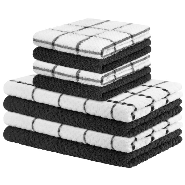 Nialnant Dish Cloths Set of 8, 100% Cotton Dish Towels