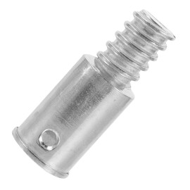 OSALADI Telescopic Rod Suite Connector Threaded Handle Tips Broom Handle Tips for Poles Metal Broom Handle Threaded Tip Wooden Handle Tips for Wood Poles Threaded Head