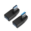 Oxsubor USB 3.0 Adapter 90 Degree Male to Female Coupler