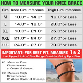 TechWare Pro Knee Brace Support - Relieves ACL, LCL, MCL, Meniscus Tear, Arthritis, Tendonitis Pain. Open Patella Dual Stabilizers Non Slip Comfort Neoprene. Blue XLarge