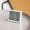 Digital Alarm Clock LCD Screen Temperature Humidity Time Display Electronic