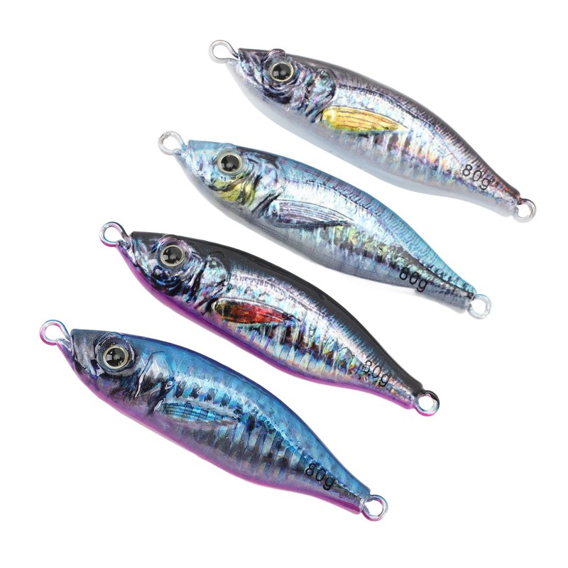 Fishing Lures 3D Spray Painting Simulated Luminous Iron Fishing Baits