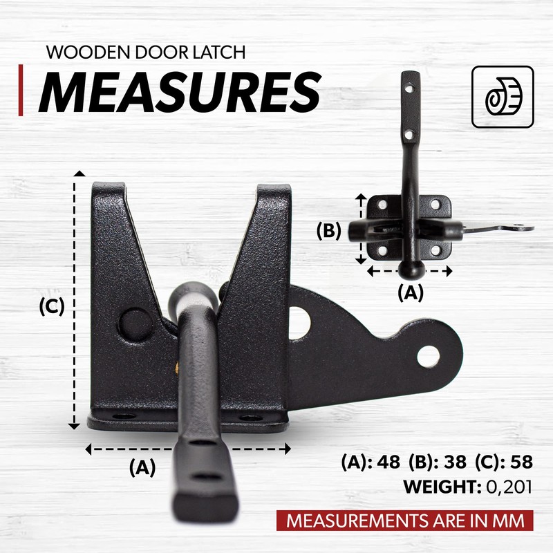 DOJA Barcelona | Garden Gate Lock | Wooden Gate Lock