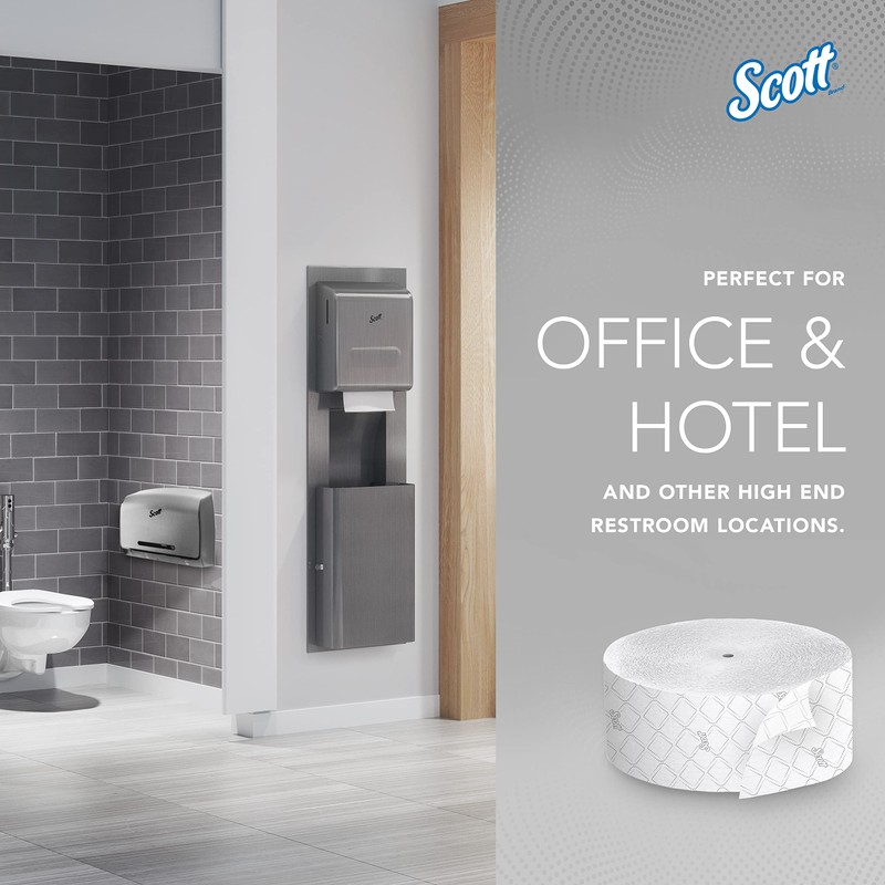 Scott Professional Coreless High-Capacity Jumbo Roll Bulk Toilet Paper (07006),
