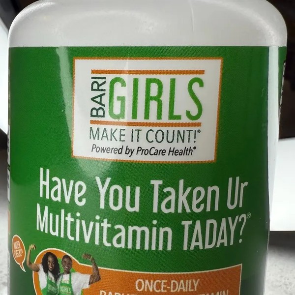 BariGirls Make It Count Bariatric Multivitamin Once-Daily with 45mg Iron