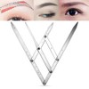 ATOMUS Eyebrow Ruler Stainless Steel Eyebrow Ruler Three-Point Positioning Removable