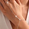 Hand Chain for Women Ring Bracelet Hand Chain Dainty Gold