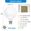 EvaStary 8 Pack Globe Vanity Light Bulbs, G25 LED Globe