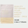 Quality 1st Grand White VC100 Faicial Sheet Mask - 7
