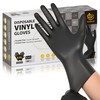 SWIFTLITE Black Vinyl Gloves, Food Grade Gloves Disposable Latex Free