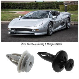 Be In Your Mind Pack of 40 Side Skirts Trim Clips Moulded Clips C2S9354020 C2C8963020 Compatible with Jaguar X-Type Screw Rivet Clips ABS