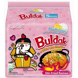 SamYang 5 Packs of Samyang Carbo (Carbonara) Spicy Chicken Flavor Ramen Noodle