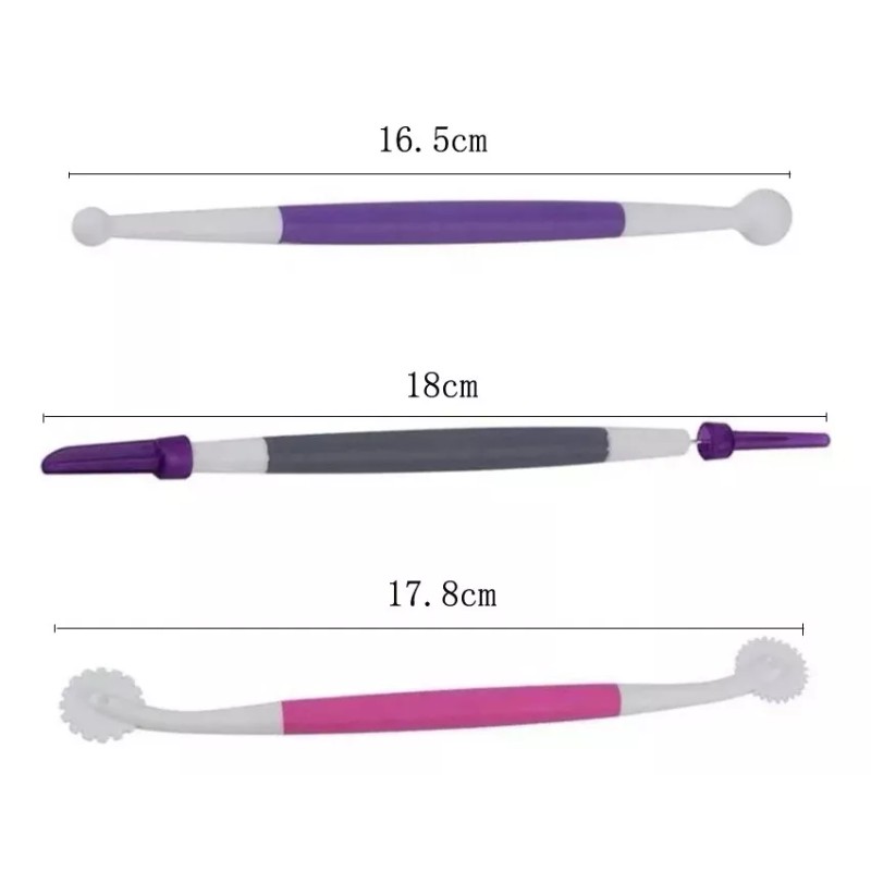 SARO STORE Moldeadores De Fondant Set De 3 Piezas