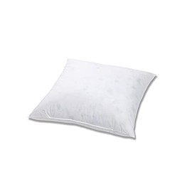 Hanskruchen Feather Neck Pillow with 70% Feathers - 100% Cotton - Suitable for Allergy Sufferers - Decorative Cushion 40 x 40 cm - for Travel and Camping