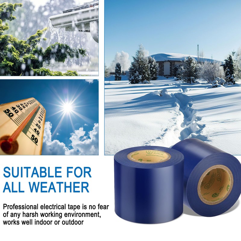 ZARBRE Electrical Tape Blue, 2 in X 33FT, UL Approved