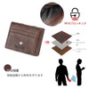 Contact's serie Magical Wallet Red Brown Full Grain Oil Beaded