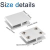 INCREWAY Glass Clamp 4 Pieces Adjustable Double Sided Aluminum Alloy