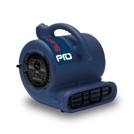 BlueDri 1/4 HP 900 CFM Air Mover for Water Damage Restoration Equipment Carpet Dryer Floor Blower Fan Home and Plumbing Use, BDP-25, Blue
