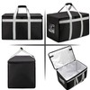 DERABY Insulated Delivery Bag Carrier XXXL 23"x15"x14" Commercial Grade