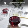 Libbey Signature Greenwich Stemless Wine Glasses, 18-Ounce, Set of 6,
