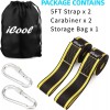 iCool Tree Swing or Hammock Hanging Straps Kit, 5ft, Holds